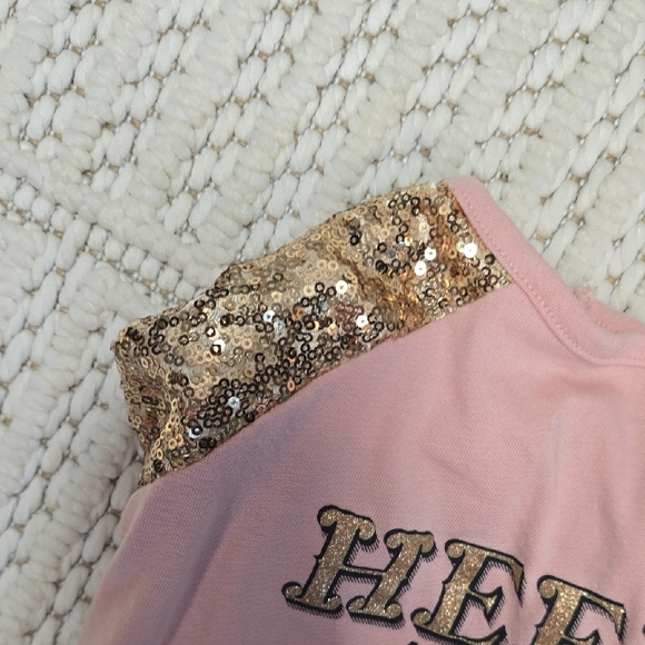 Chic Pink and Gold Dog Tee - Picture 4 of 9
